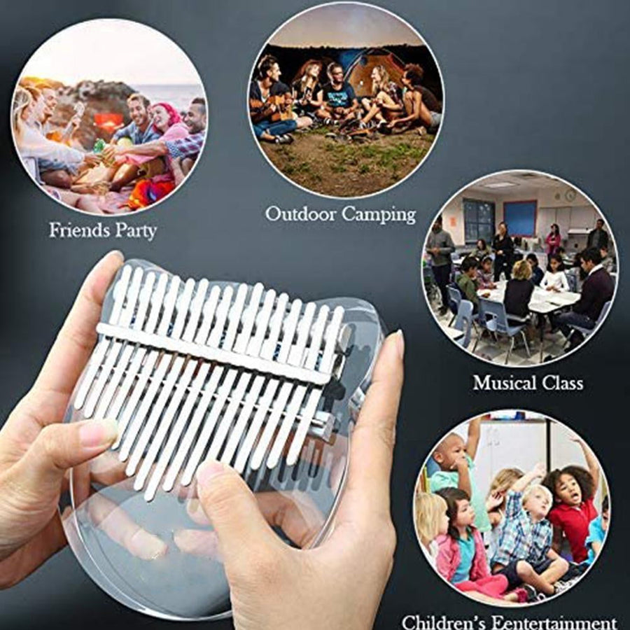 Mini Musical 17 Key Acrylic Thumb Piano - Image 3