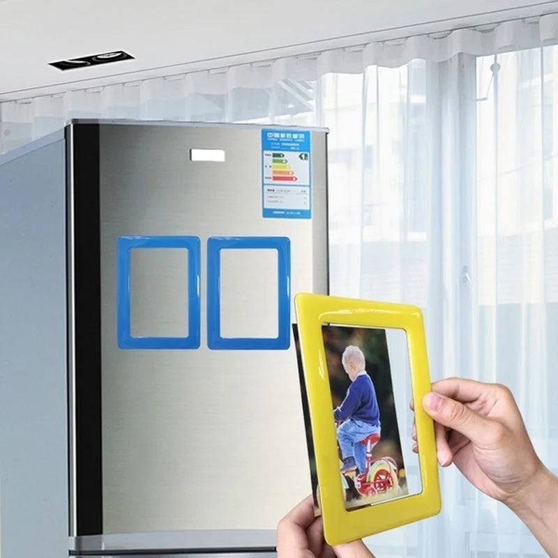 Magnetic Fridge Colorful DIY Photo Frames - Image 0