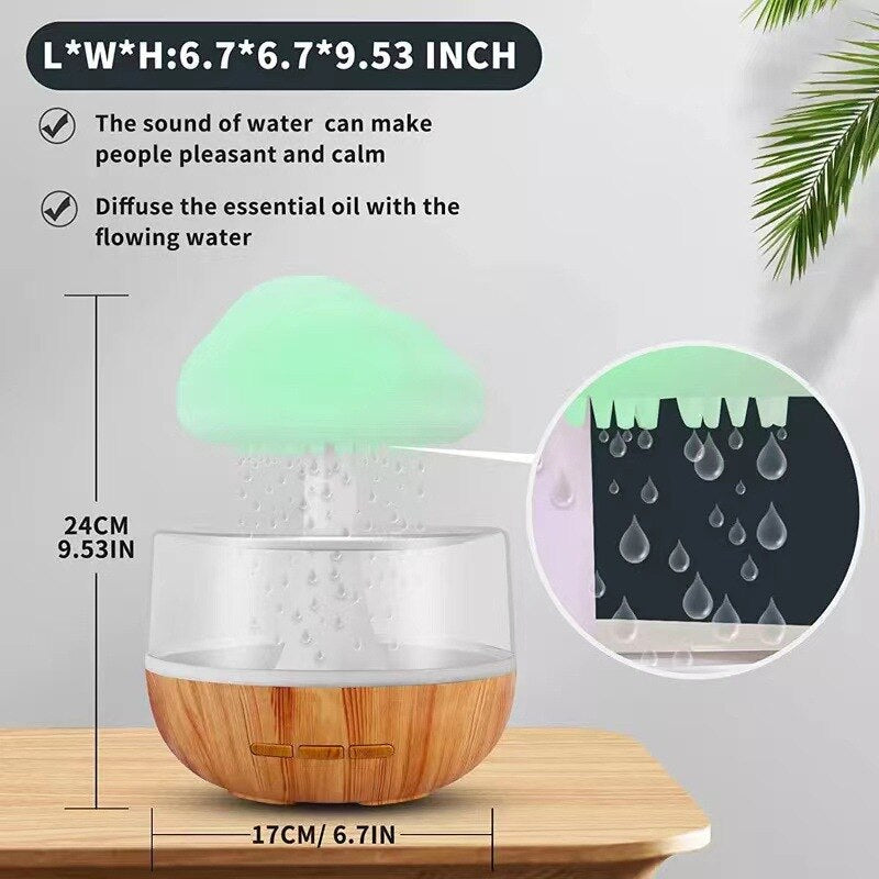 Rain Cloud Mushroom Air Humidifier Night Lamp - Image 7