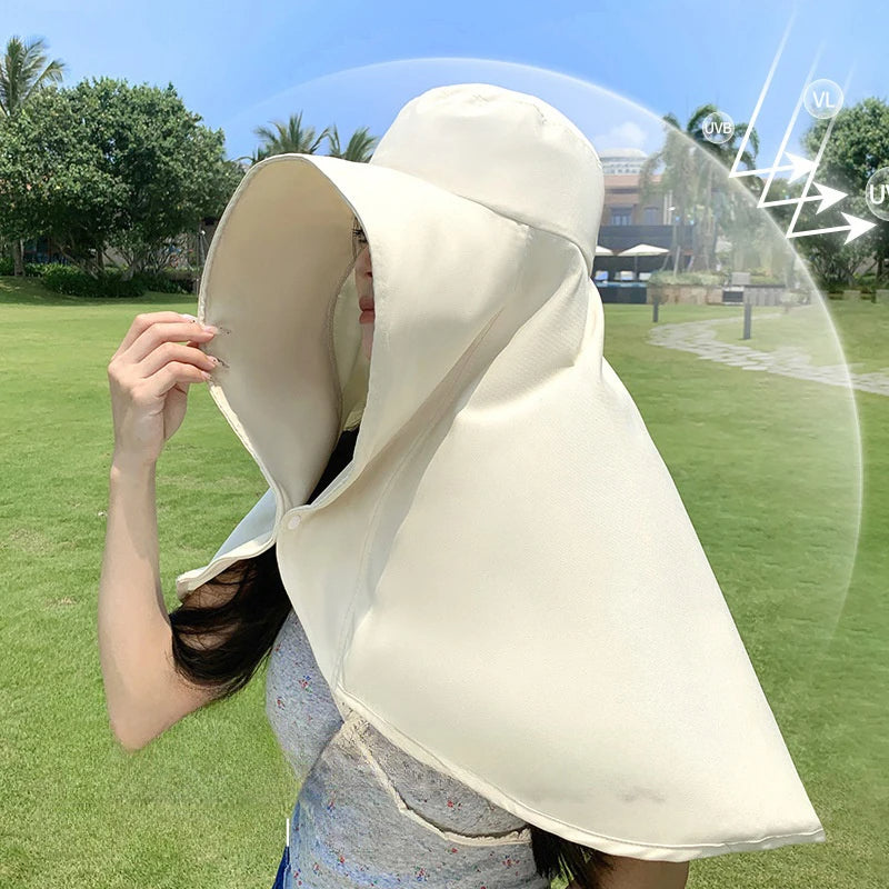 Sun Guard Oversized UV Protection Hat - Image 0