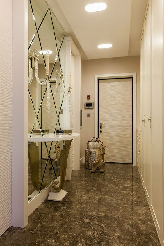 Customized Luxury Beveled Glass Mirror for entrance foyer wall - Image 3