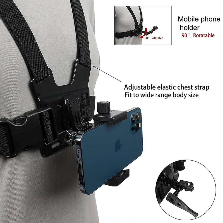 Rotating Chest Strap Hands-Free Phone Holder - Image 3