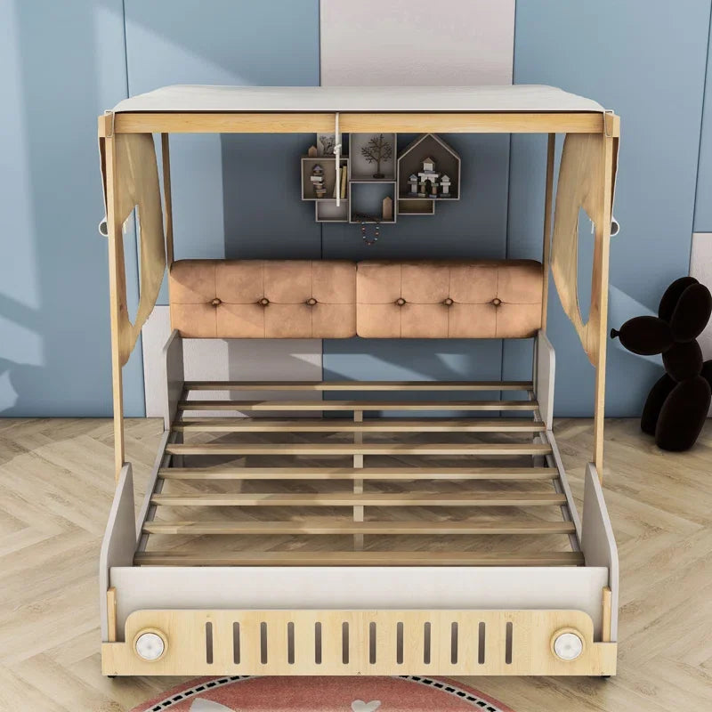 Adventurous Car Solid Wood Kids Bed - Image 3
