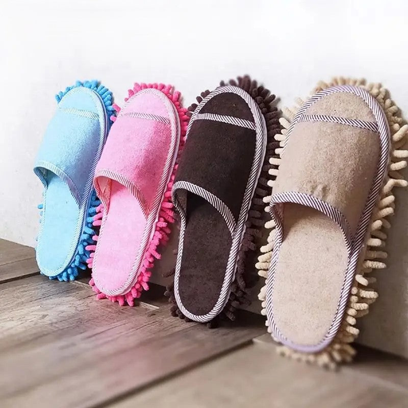 Home Helper Dust Cleaner Mop Slippers - Image 1