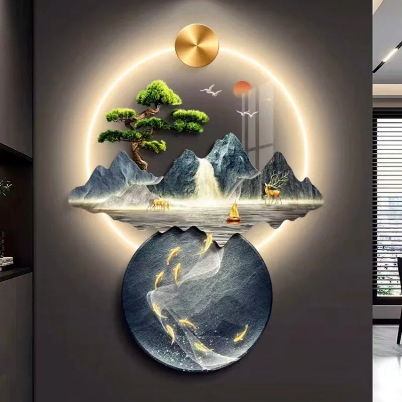Luxury Landscape Relaxing Modern Decorative Lamp - Image 1