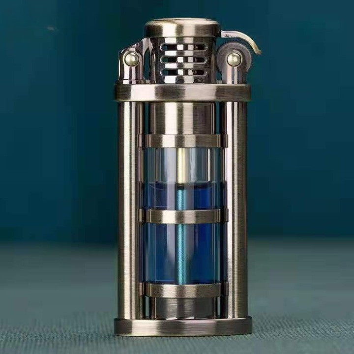 Transparent Windproof Metal Kerosene Flame Fusion Lighter - Image 7