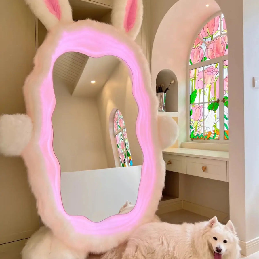 Giant Rabbit Charming Cute Mirror - Image 1
