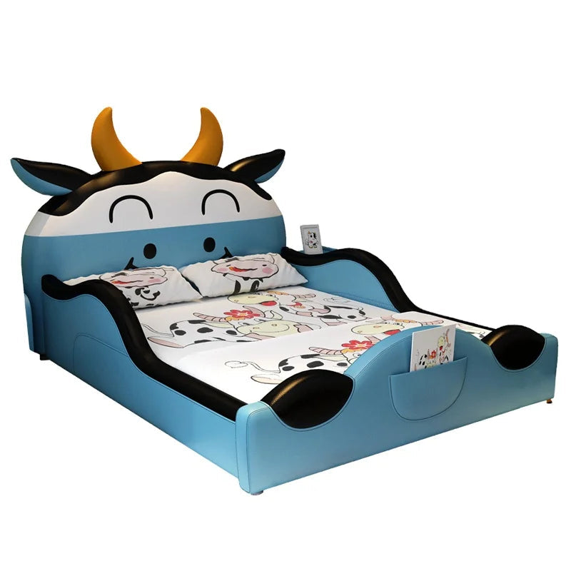 Cute Cow Design Cartoon Playful Kids Bed - Image 3