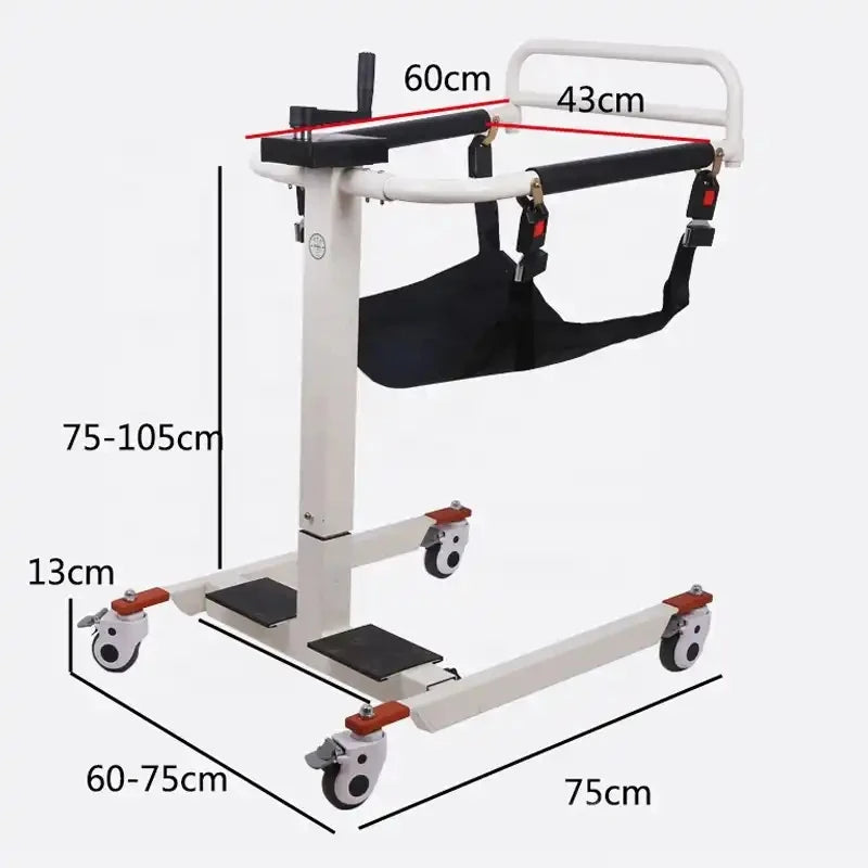 Simplified Elderly Patient Movement Mobility Bed Assistant Wheelchair - Image 5