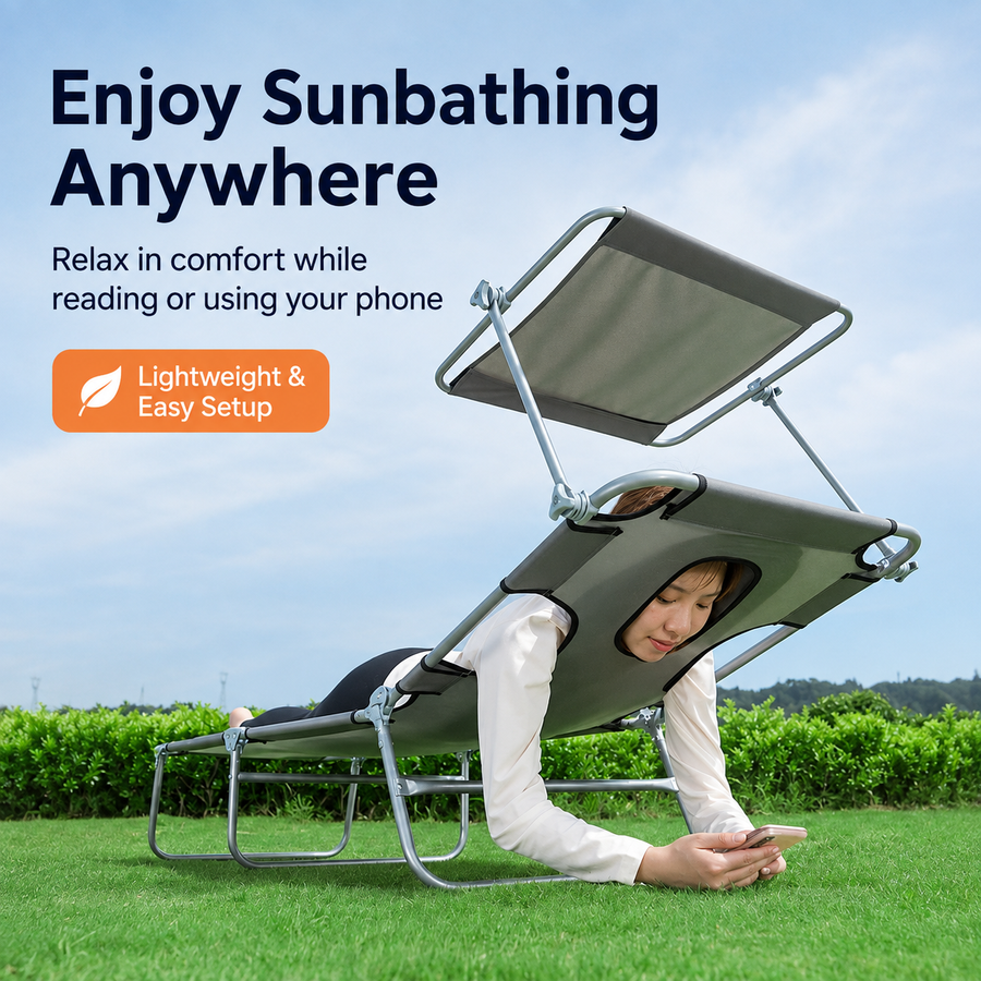 Golden Hour Face-Down Sunbathing Lounger