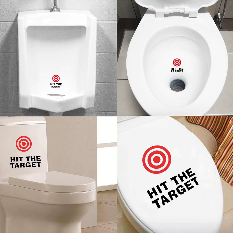 Bathroom Toilet Aim Practice Sticker - Image 1