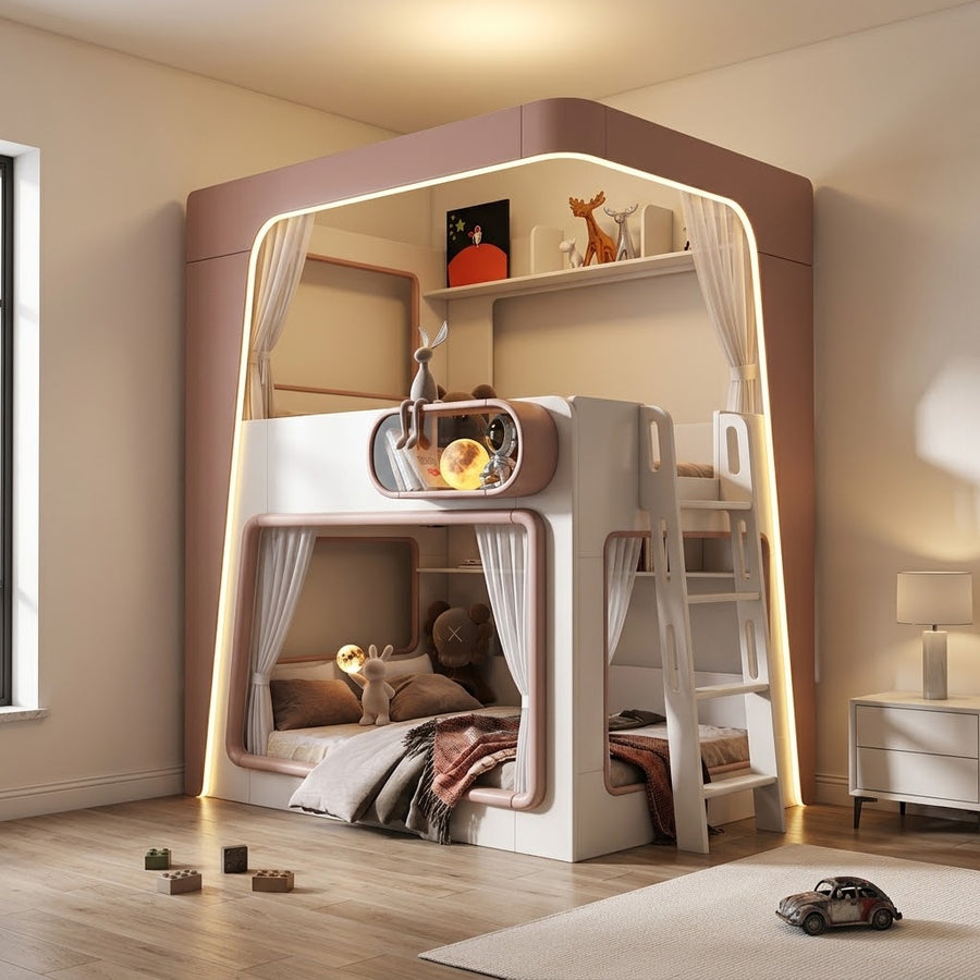 Space Capsule Futuristic Kids Creative Bunk Bed