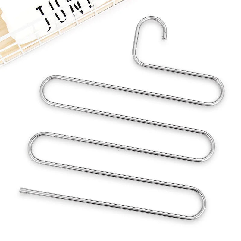 5-Layer Stainless Steel S-Shape Clothes Hanger - Image 5