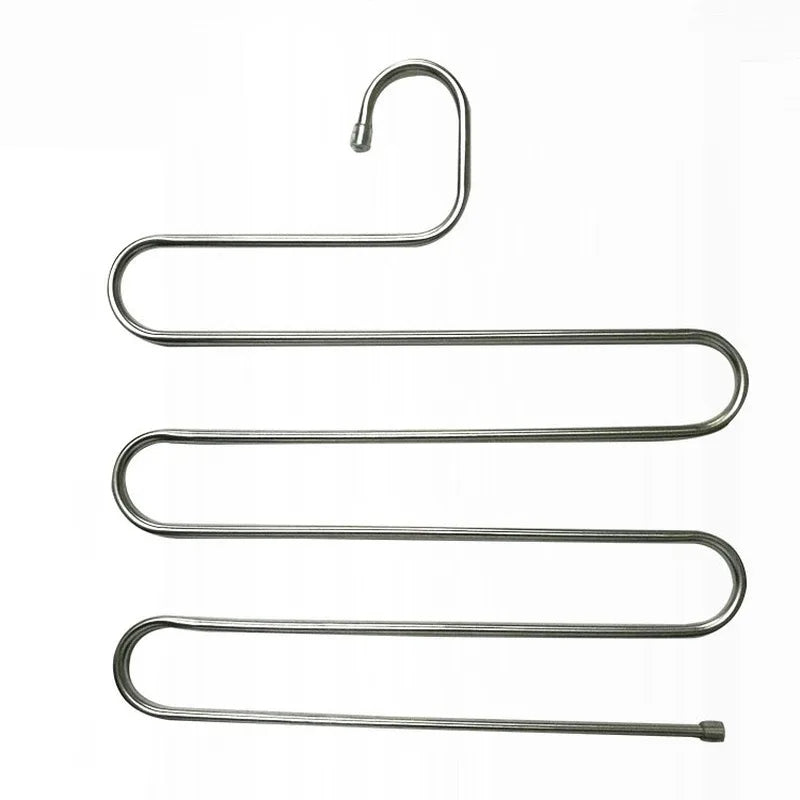 5-Layer Stainless Steel S-Shape Clothes Hanger - Image 4