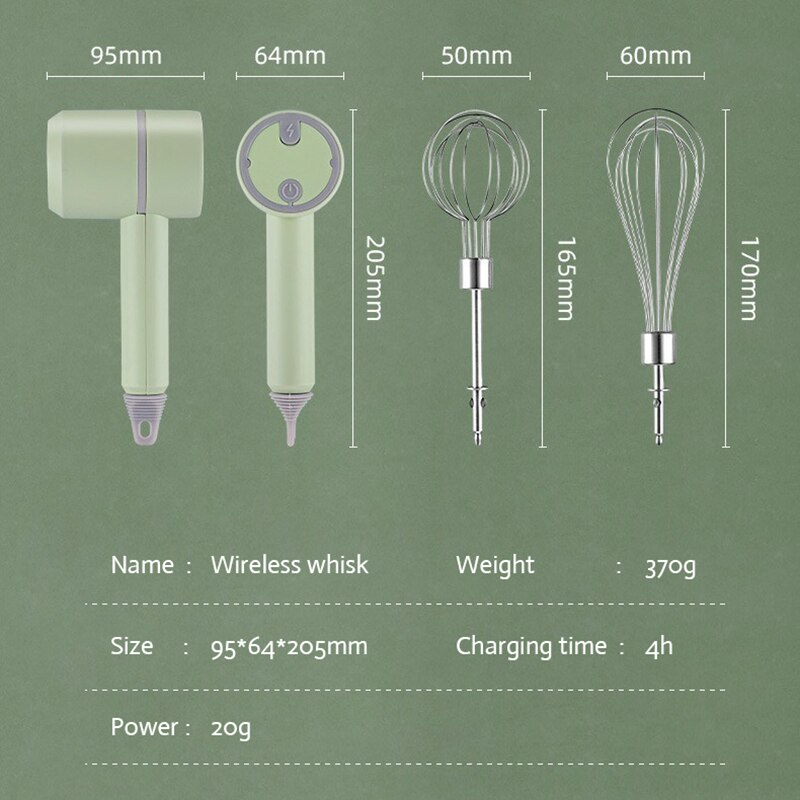 3in1 Pastel Rechargeable Automatic Kitchen Blender - Image 6