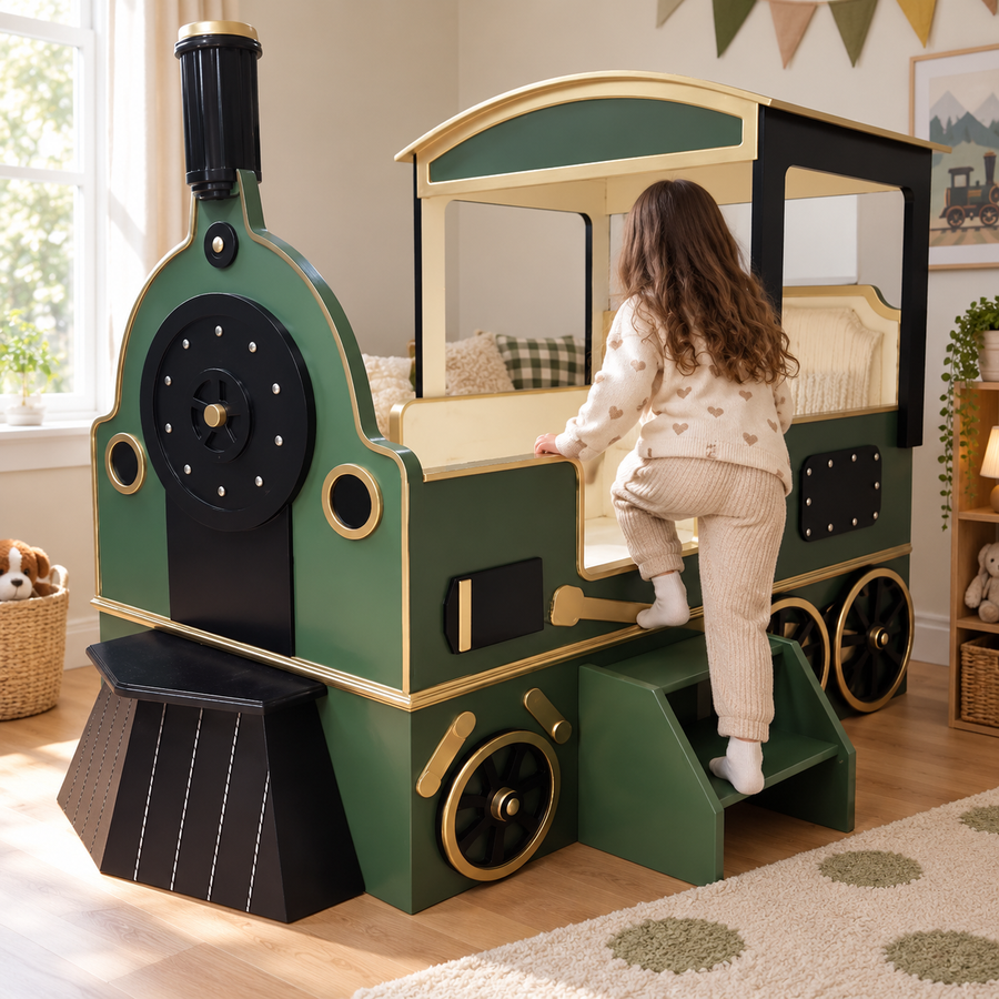 All Aboard Adventure Train Ride Kids Bed