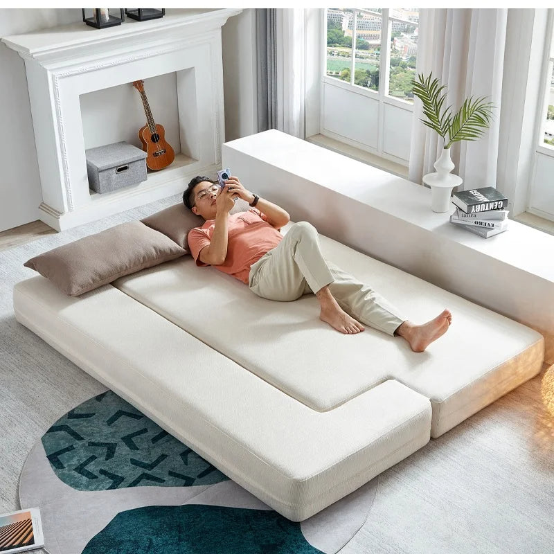 Modular Sectional Home Three-Seater Convertible Sofa Bed - Image 1