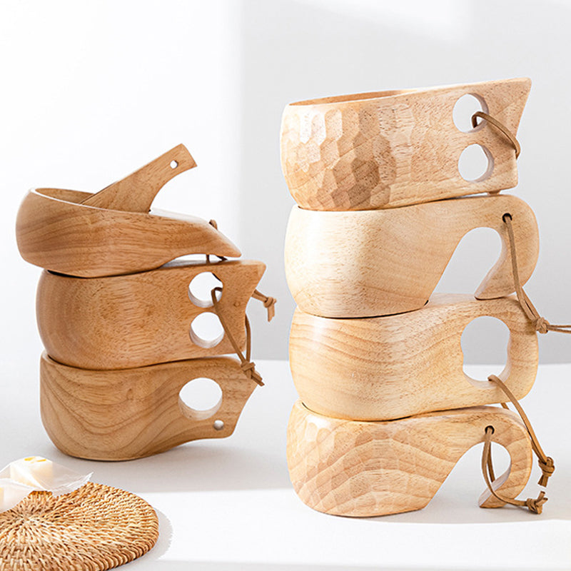 Eco Wooden Tea Cups - Image 3