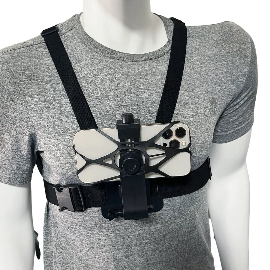 Rotating Chest Strap Hands-Free Phone Holder - Image 1