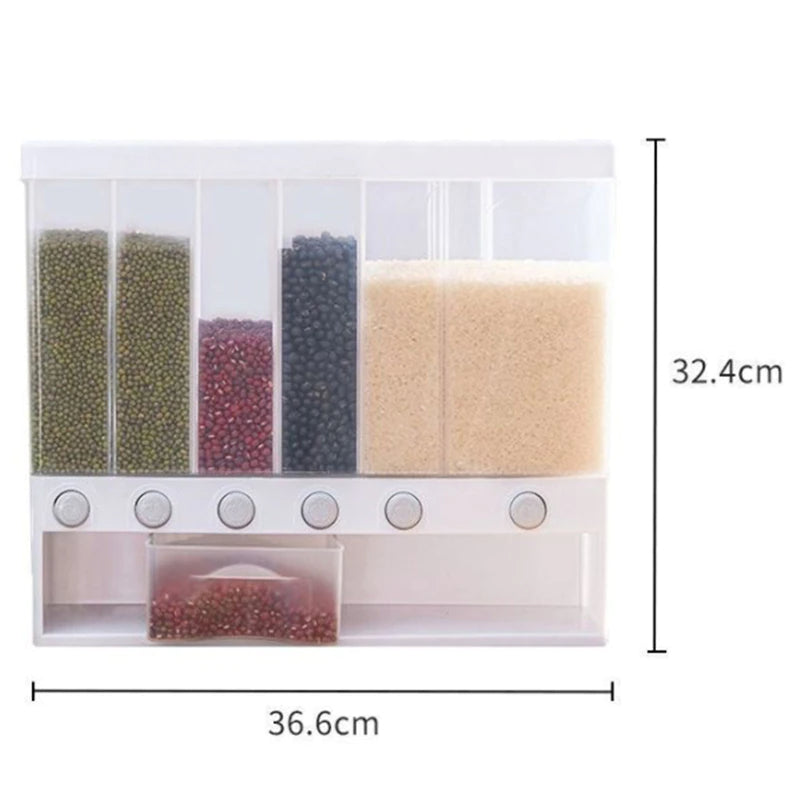 Wall-Mounted Automatic Kitchen Grain Rice Storage Tank - Image 15