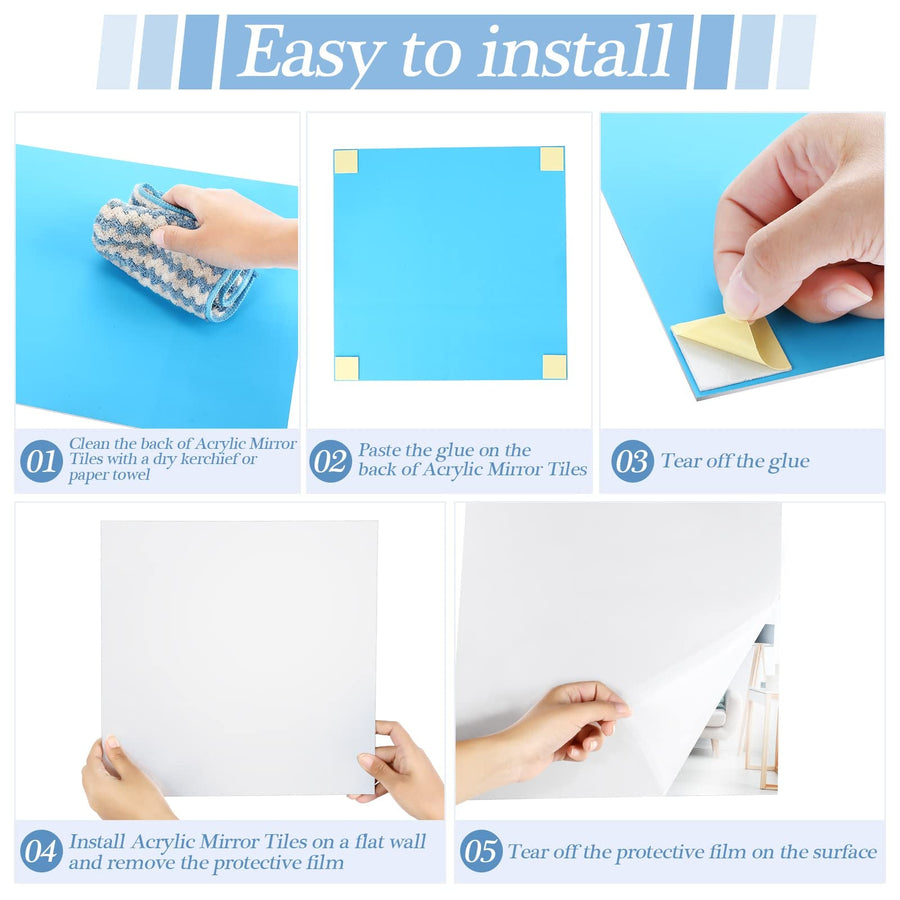 3D Self Adhesive DIY Mirror Wall Sticker - Image 4