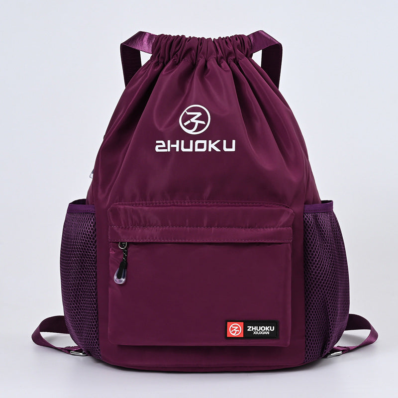Ultra Soft Drawstring Foldable Backpack - Image 4