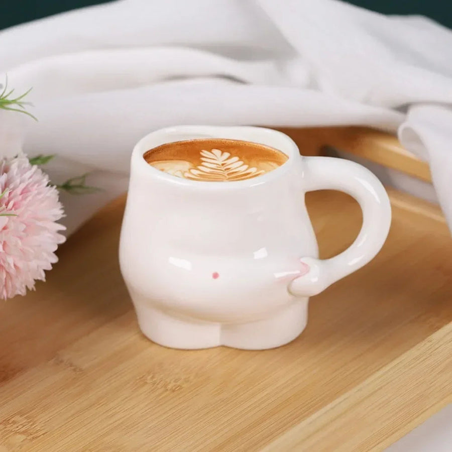 Big Belly Fat Ceramic Coffee Mug - Image 2