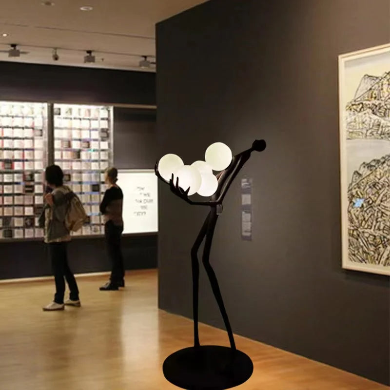Modern Art Humanoid Sculpture Floor Lamp - Image 3