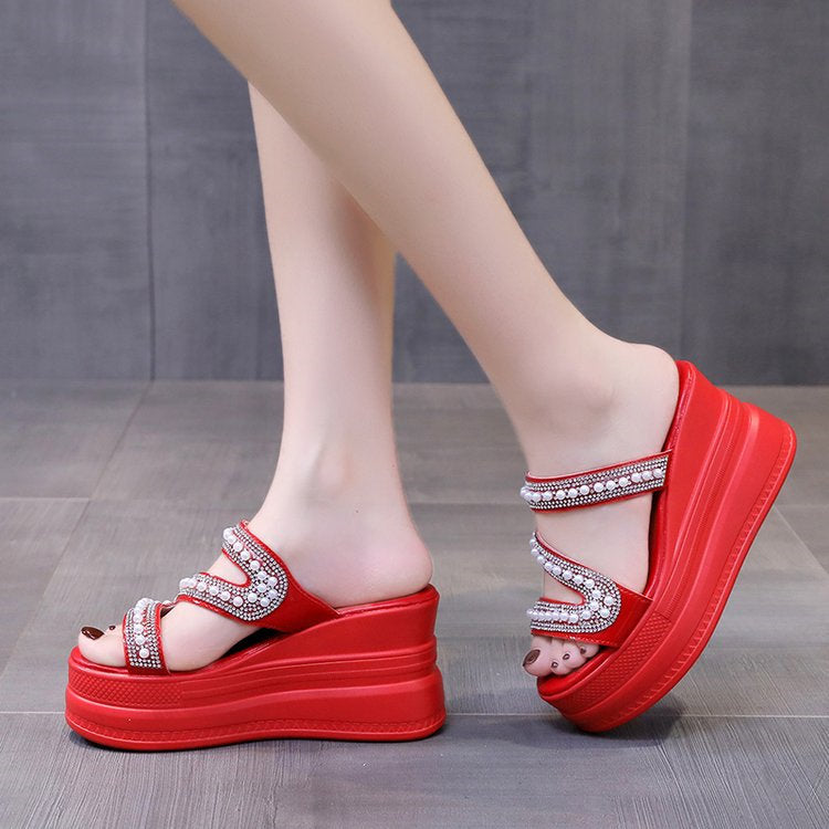 Summer Walk High Platform Slippers - Image 1