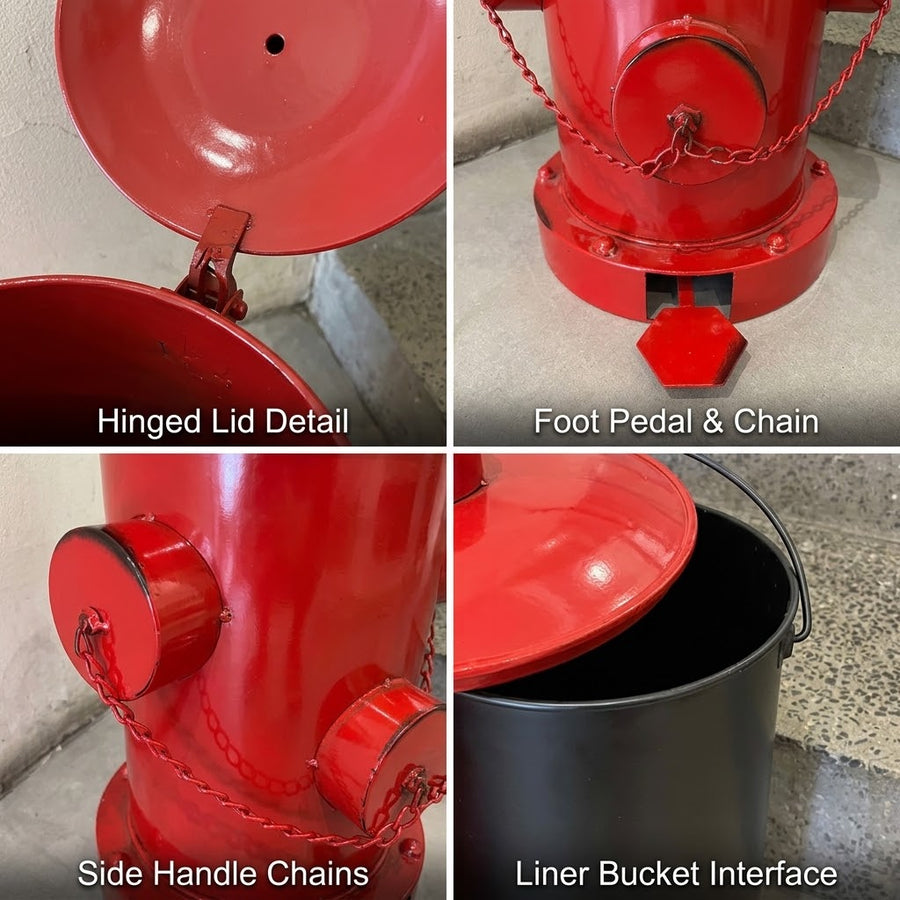 Firehouse Hydrant Trash Can