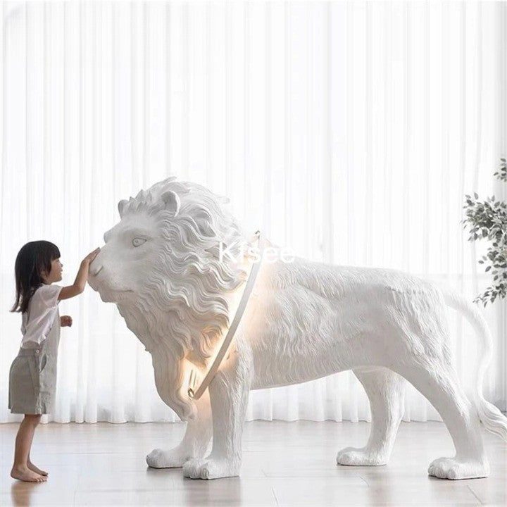 Modern Artistic Lion Pose Home Decorative Lamp - Image 1