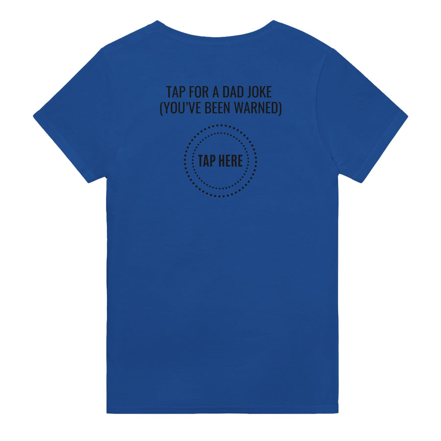 Tap For a Dad Joke Funny Cotton T-Shirt - Image 10