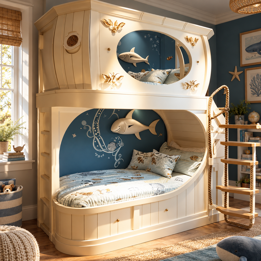 Unterwasserreise Hai Kinder Etagenbett