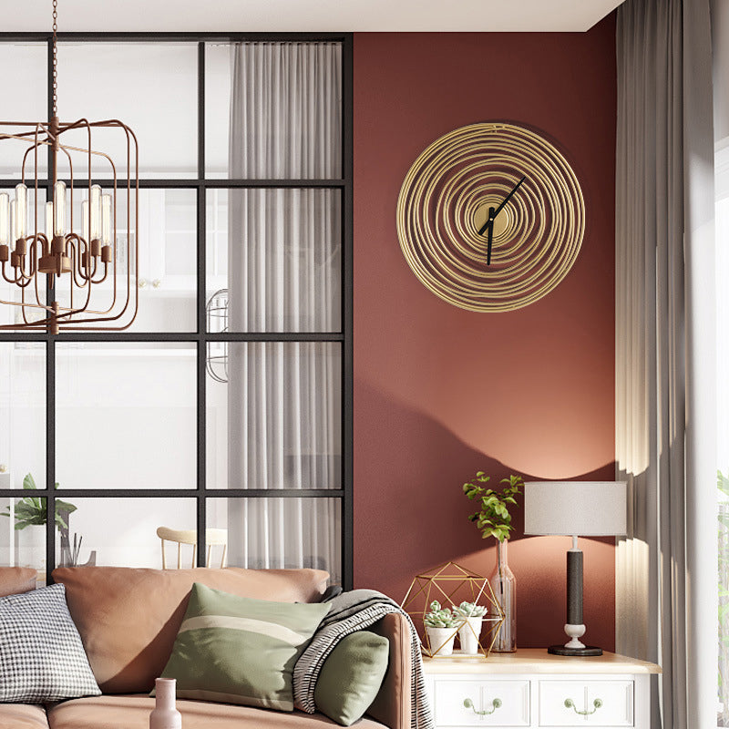 Nordic Minimalist Iron Wall Clock - Image 1