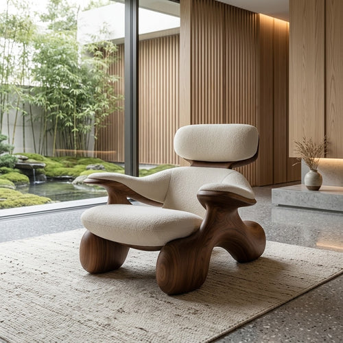 Marea Sculptural Lounge Accent Chair