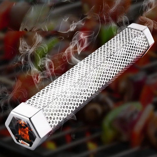 Aromatic Stainless Steel Hexagon BBQ Smoker Tube - Image 0