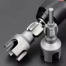 Pipe Thread Reamer & Edge Cutter Drill Attachment Tool - Image 1