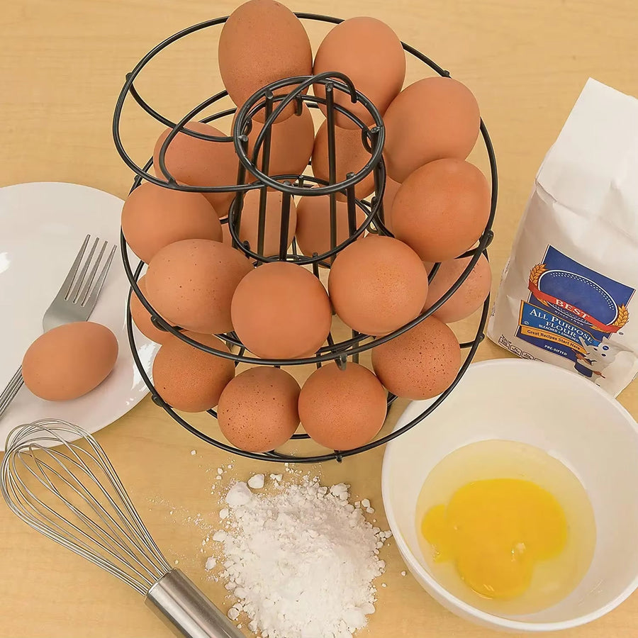 Spiral Rolling Egg Dispenser Rack - Image 1