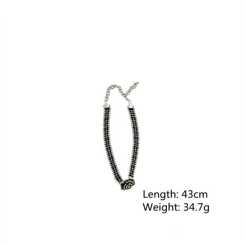 Gothic Rose Handmade Crystal Necklace - Image 5