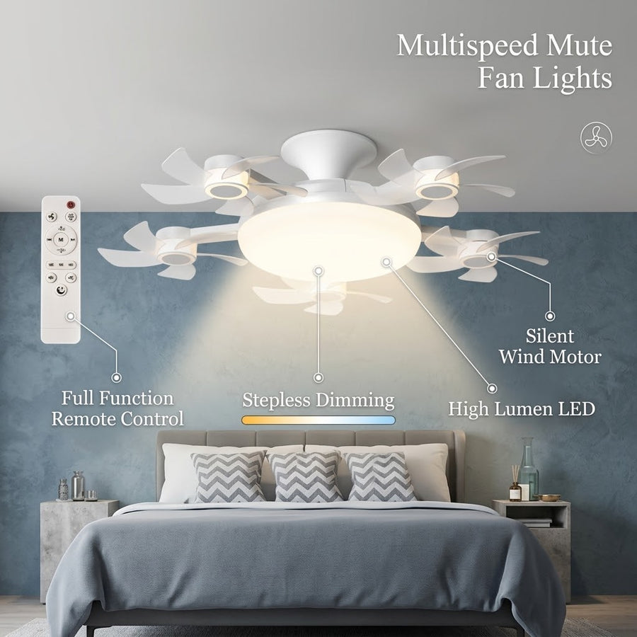 Refreshing Air Ceiling Fan Light