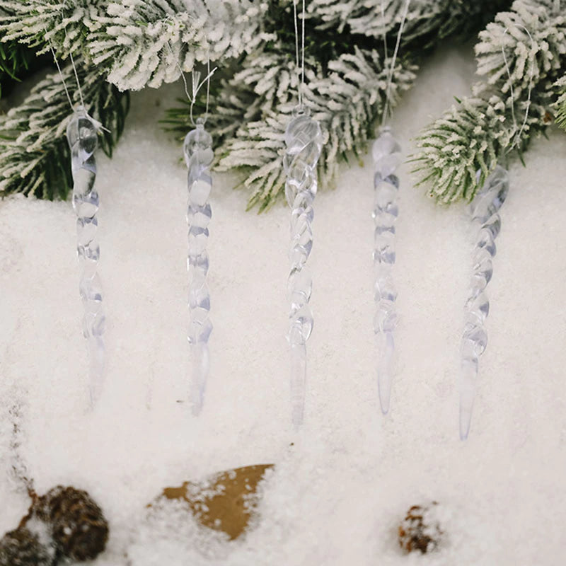 12Pcs Christmas Tree Decoration Artificial Icicles - Image 3