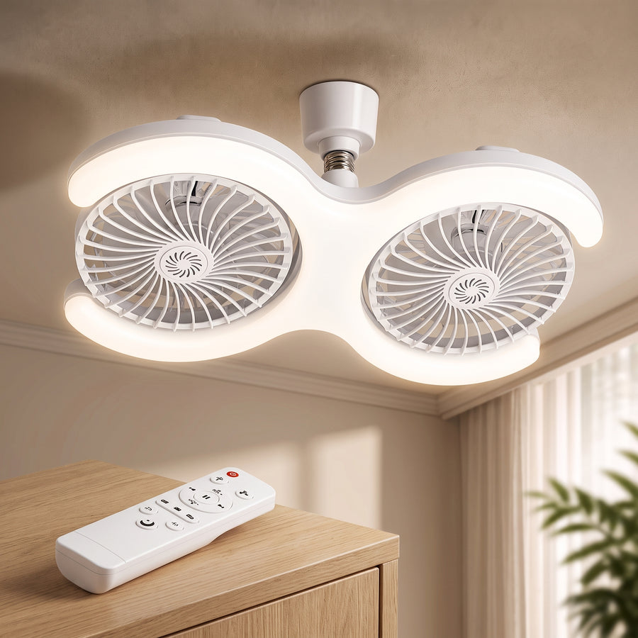 Skyloop Dual-Head Ceiling Fan Light