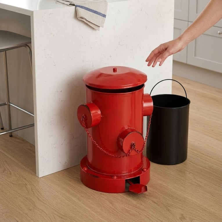 Firehouse Hydrant Trash Can