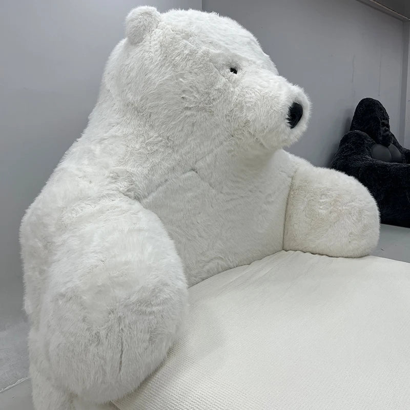Polar Bear Giant Plush Cozy Bed - Image 4