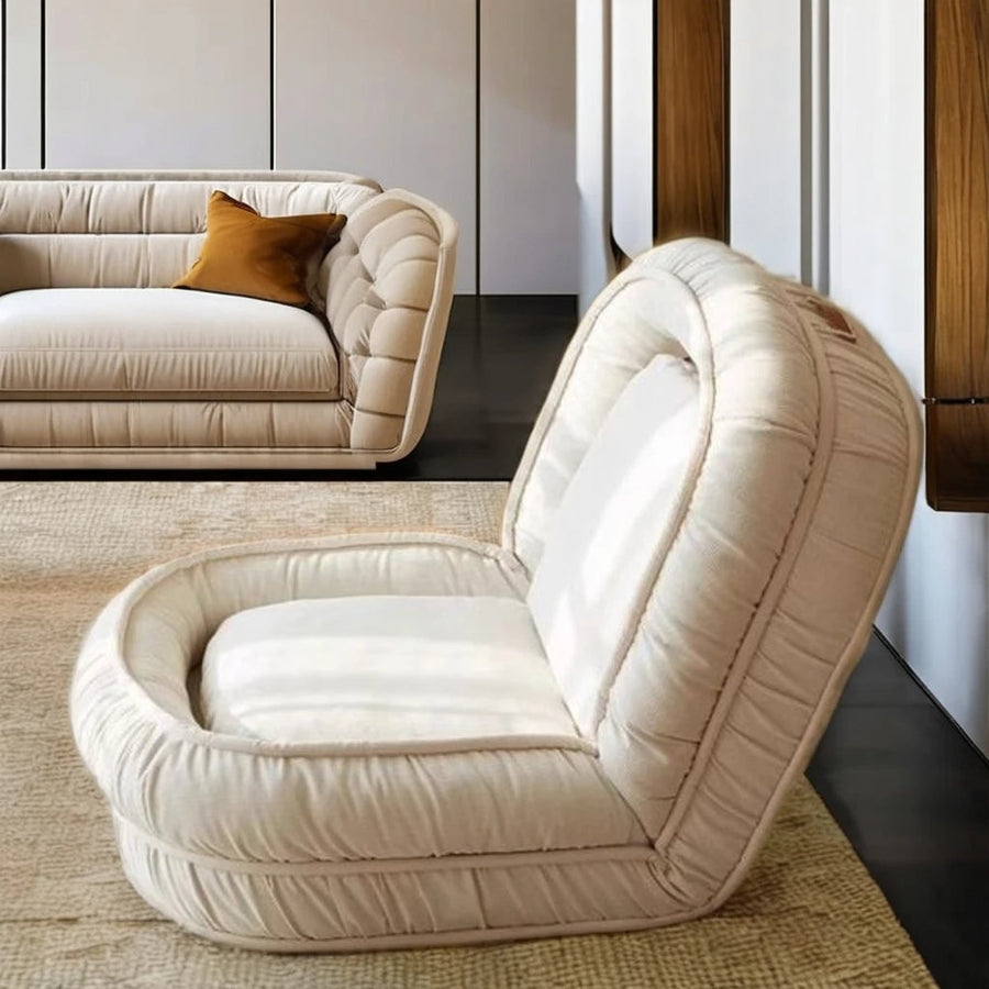 Nordic Style Foldable Lazy Single Recliner Sofa Bed - Image 4