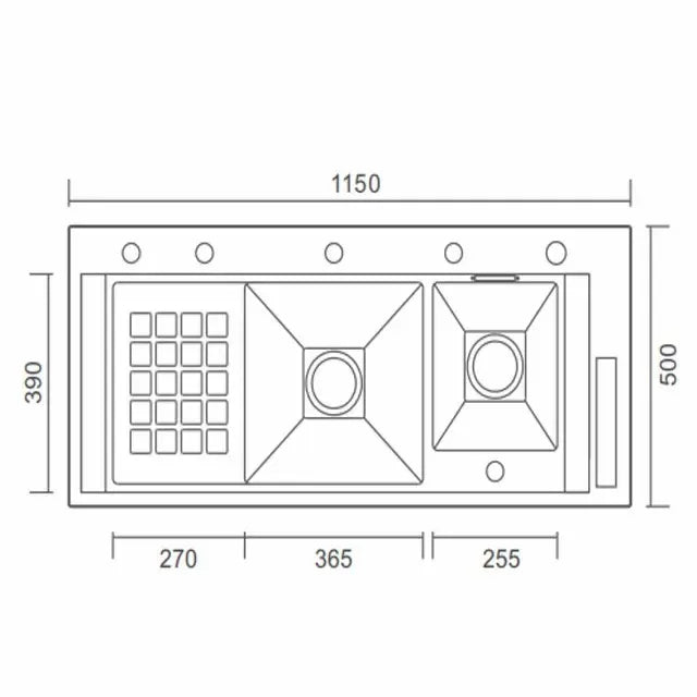 Modern Waterfall Design Touch Controls Modern Sink - Image 5