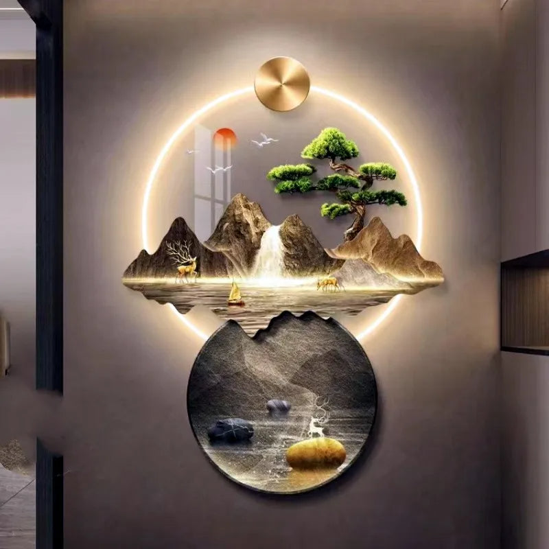 Luxury Landscape Relaxing Modern Decorative Lamp - Image 3