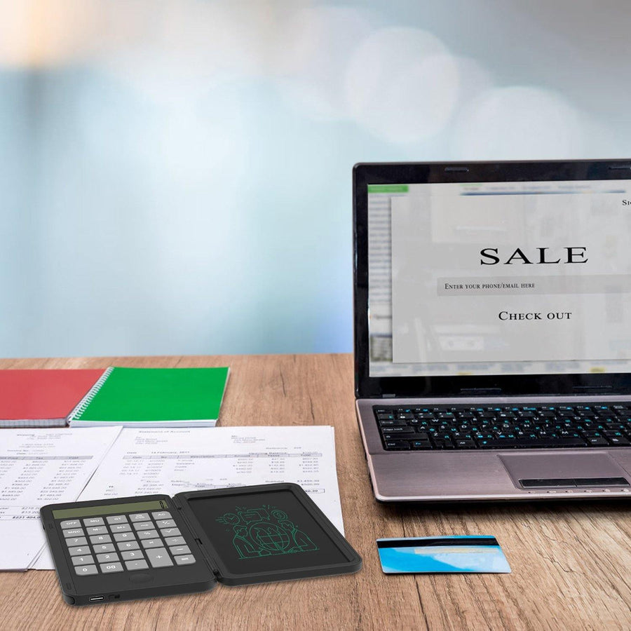 USB Rechargeable Digital Notepad Calculator - Image 3