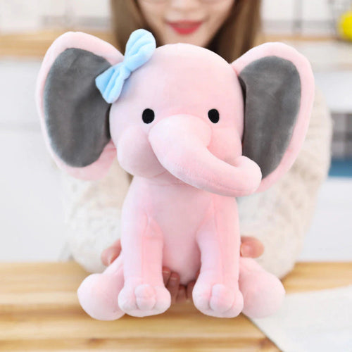 Cute Plush Grey Elephant Pillow Dolls for Baby - Image 0