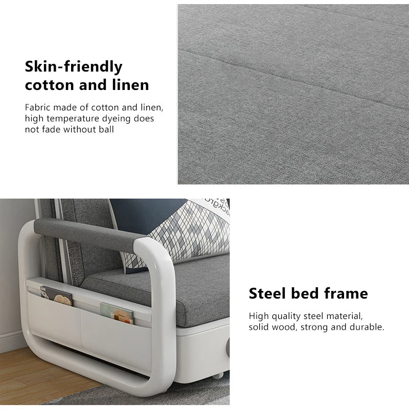 Retractable Minimalist Design Japanese Sofa Bed - Image 3